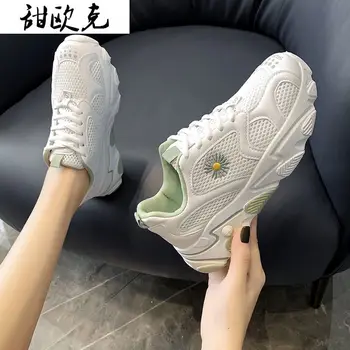 2021 proljeće nova moda platforma tenisice tata cipele žene udoban prozračna lagan mesh шнуровка žena Casual cipele