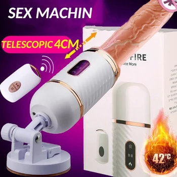 Automatsko sex machine teleskopski dildo vibrator za žene masturbacija pumpanje pištolj seks igračke za žene je seksualna igračka za odrasle shop