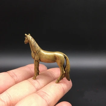 Collectible Kineskom Mesing Urezana Prekrasnih Životinja Zodiac Konj Ворал Bogatstvo Novac Fine Male Figurice