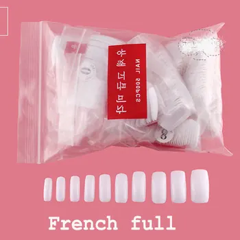 500 komada/paket br 0-9 clear natural white french full/half stick lažni lažne savjeti za nokte professonal nail art nail care besplatna dostava