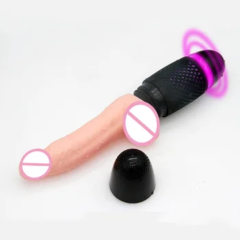 OMYSKY automatski grijane teleskopski realno vibratori dildo za žene daljinski upravljač izvucite penis vibrator seks-igračke