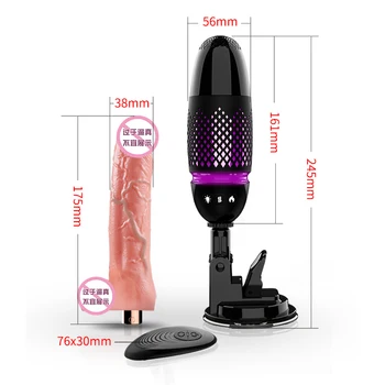 OMYSKY automatski grijane teleskopski realno vibratori dildo za žene daljinski upravljač izvucite penis vibrator seks-igračke