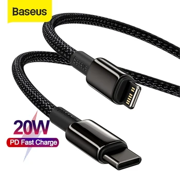 Baseus USB Type C kabel za iPhone 12 Pro Max 12 Plus PD 20W Fast Charge USB C za iphone 11 Pro kabel punjač za telefon, kabel za prijenos podataka