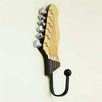 Vintage gitare u obliku ukrasne kuke stalci stalci za vješanje odjeće kaput ručnici ključeve kape metalne kuke smole zid