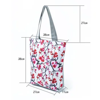 Miyahouse Casual Durable Print Lady Tote Bag Ink Style Women Bag Bag Large Capacity Shopping Ženska Torba Preko Ramena