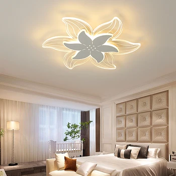 Moderna led osvjetljenje luster dnevnog boravka i spavaće sobe i blagovaonice-kuhinje stropni luster ultra tanke bijele viseće svjetiljke