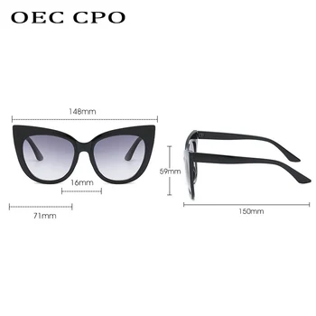 Novi brand Star Style luksuzni sunčane naočale Žene prevelike Mačje oči Sunčane naočale ženski Vintage cijele veliki okvir vanjski sunčane naočale UV400