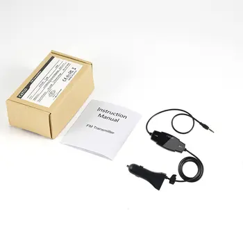 FM odašiljač komplet Радиомодулятор za vozila s priključkom Aux 3,5 mm i punjač USB 5V / 2.4 A jednostavan za korištenje crna