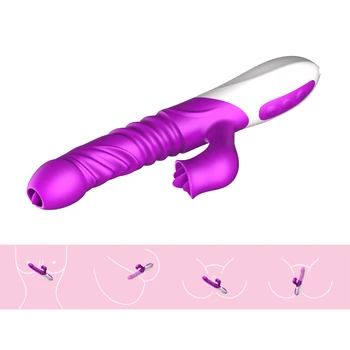 2 kom./compl. Lisica seks-igračke za žene teleskopski + nosivi dildo vibrator grijanje Zec dildo anal vibrator G Spot klitoris masaža