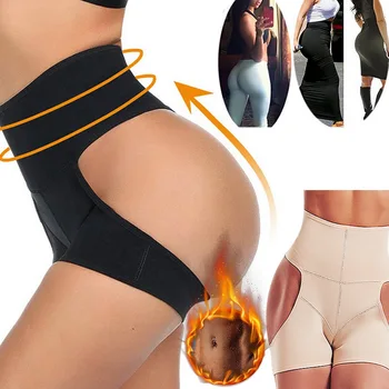 2020 Seksi Hollow Out Hip Control Gaćice Ass Hole Hip Oblikovatelj Stražnjice Push Up Shapewear Žene Visokim Strukom Trener Za Mršavljenje