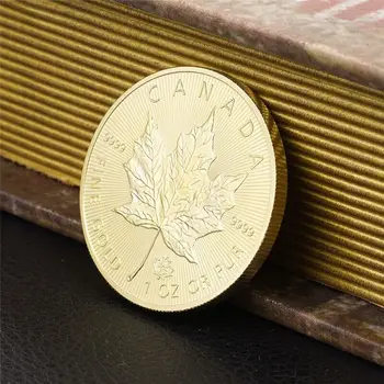 Kanada zlato poziv kovanice javorov list Commonwealth Kraljica novčić nezaboravne prikupiti dar oznaku pad isporuka umjetnički suvenir