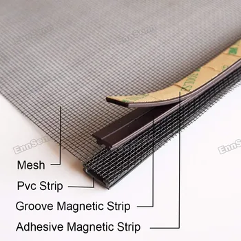 Podesivi DIY prilagoditi magnetsko prozor ekran prozora za kampere izmjenjivi моющийся nevidljivi Fly mreža za komarce Mreže