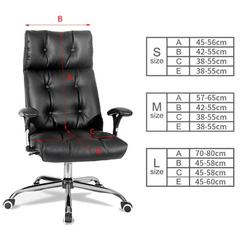 Vodootporno elastične navlake za stolice Anti-dirty rotirajući protežu uredski računalni stol sjedala presvlaka za stolice udaljiti sjedalo