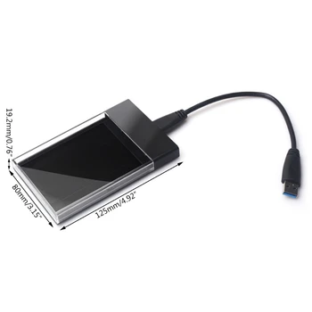 2,5-inčni USB 3.0 SSD tvrdi disk, kutija, disk velike brzine vanjski HDD telo kovčeg