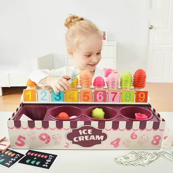 Modeliranje kuhinja igračke igre Dječji dom skup sladoleda rano učenje razvoj interesa djevojčica poklon za Rođendan