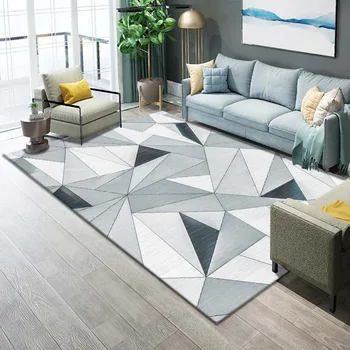 Običaj skandinavski stil apstraktna umjetnost tepih za dnevni boravak Visoku kvalitetu geometrijski pravokutnik tepiha stolić spavaća soba kauč na tepih