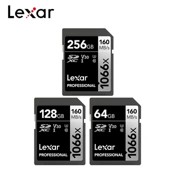 Lexar Professional 1066x SDXC UHS-I SD - kartica 64GB 128GB 256GB 4K Ultra HD V30 U3 160MB/s Memory SD kartica za DSLR kamere ILDC