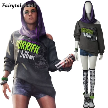 Watch Dogs 2 Sitara Cosplay Halloween Costume Adult Women Party Outfit Dedsec Sitara Fancy Suit Street Fashion Show Odjeca Set
