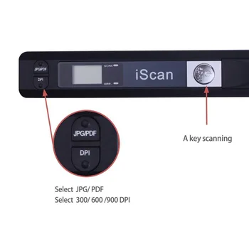 Mini Prijenosni skener 900DPI LCD zaslon JPG/PDF format slike dokumenta Iscan ručni skener sa 32G Micro SD/TF flash karticom