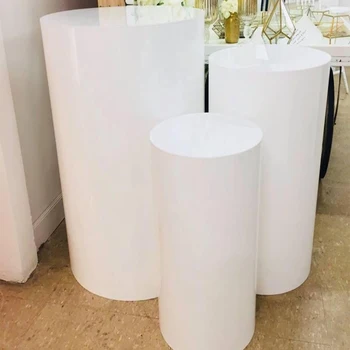 Okrugli ukras stranke Paul bijeli kolač stol postolju stajati cilindar postolje DIY svadbeni nakit