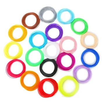 5m X 10/20 Colors/set for Plastic 3d Pen PLA/ABS/PCL 1.75 mm 3D Printer Filament Printing Materials Extruder Accessories Parts