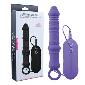 10 Način analni seks igračke 3 boje, silikonski vibracije analni čep igračke dildo vibrator seks igračke za žene ženska odrasla proizvod HC89018