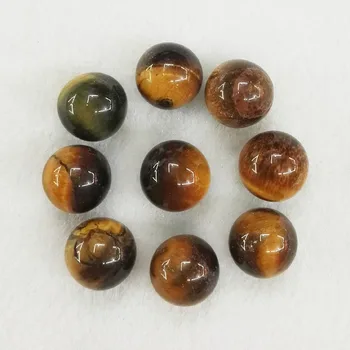 Tiger eye kamen cijele loptu kuglice 12 mm, bez rupa ovjes okruglog oblika kamena perle za izradu nakita 50 kom./lot besplatna dostava