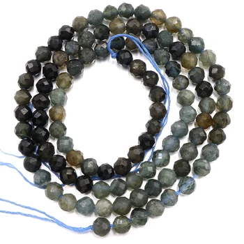 Prirodni plavi turmalin cut-perle za ručni rad 2 3 4 mm nakit Šarm dragulj za izradu nakita DIY perle ženska narukvica