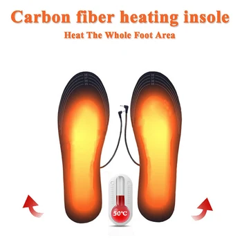 Unisex zimske tople uložak otirač za noge USB punjenje električni grijani ulošci za cipele čizme режущиеся punjive grijaće jastučići