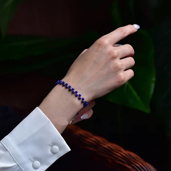 Ručni Rad Je Prirodni Lapis Lazuli Perle Narukvica Tkati Narukvica & Narukvica Poklon Nakit Za Žene U Rasutom Stanju
