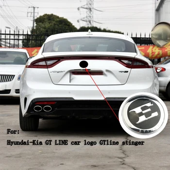 1Pcs Car Decoration Detalj za Hyundai i Kia GT LINE Car Logo GTline Stinger E Character Front Car Logo Rear Car Sticker