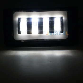 2 komada vodootporan bijeli jantar s anđeoska očima led svjetla za maglu svjetla za kratka prednja svjetla za vozila Lada 2110 -2117 prednji maglenka branik lampa
