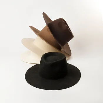 01912-8165 tvrdi britanski stil soft mornarska фетровая šešir muška ženska Panama city jazz šešir