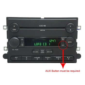 Moonet Car Audio MP3 AUX USB Adapter 3.5 mm AUX Interface CD Changer za Ford Focus, Edge, F150,F250, F350 QX502