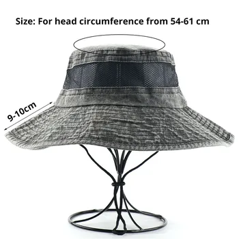 CAMOLAND Breathable Mesh Bucket Hat For Women Men Highquality Cotton Boonie Caps Outdoor UV Protection Ribolov Beach Sun Kape