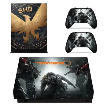 The Division 2 Game Cover Skin Console & Controller Decal Stickers for Xbox One X Skin Stickers vinil