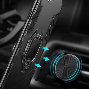 Hibridni čvrst oklop za Huawei Honor View 30 Case Kickstand sa metalnim prstenom za ruke otporan na padove Poklopac za Honor V30 Pro 5G Case