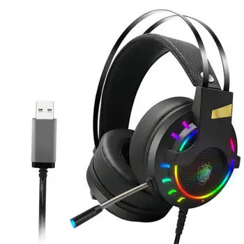 Gaming slušalice Gamer LED slušalica surround zvuk stereo žičane slušalice, USB za PC laptop PS4 i Xbox One računala