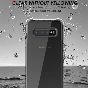 Za Samsung Galaxy S10 Case IPAKY S9 S9 Plus stražnji branik TPU hibridni transparentno šok-dokaz torbica za zračni jastuci za Samsung S10 Plus Case