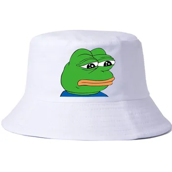 Gavran nove muškarci vruće sunce šešir tužno žaba ispis Ribar Panama šešir Bob Шапо pamuk Marka ljeto kantu šešir za žene hip-hop cap