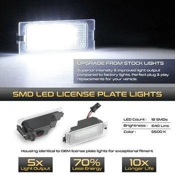 Za Ford Edge Escape Mercury Car stražnji bijela led svjetiljka svjetla registarske pločice lampa