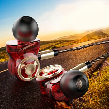 Originalni QKZ CK10 ožičen slušalice u uho slušalica 6 dinamički upravljački blok stereo slušalice sport s mikrofonom HiFi slušalice