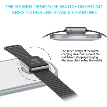 QI 3 u 1 bežični punjač za iPhone 11 XS XR X 8 Apple Watch Airpods Pro iWatch 5 4 3 10W Fast Charge Pad Za Samsung S20 S10