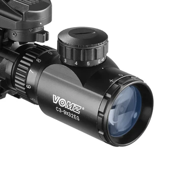 3-9x32 optički ciljnik s pozadinskim osvjetljenjem дальномер puška holografski 4 визирный opseg 20mm Crvena Гренн laser za lovački nišan viziranje točka