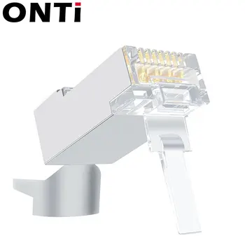 ONTi RJ45 priključak mrežni kabel priključak 10/50 / 100 kom. Cat6a Cat7 RJ45 plug zaštićeni FTP 8P8C mrežne обжимные priključci