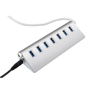 SeenDa 7 Port performansi aluminij USB 3.0 HUB 5Gbps High Speed Power Multi Adapter USB 3.0 Hub USB Razdjelnik za PC laptop