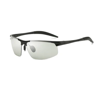 Metalni okvir polarizirane sunčane naočale muškarci 3 boja crna/srebrna/smeđa UV400 vožnje naočale za muškarce