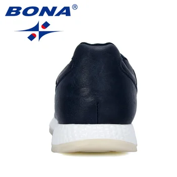 BONA 2019 novi dizajn Casual obuća muška mikrovlakana ravne cipele čipka-up s niskim krovom tenisice Man Tenis Masculino cipele za slobodno vrijeme