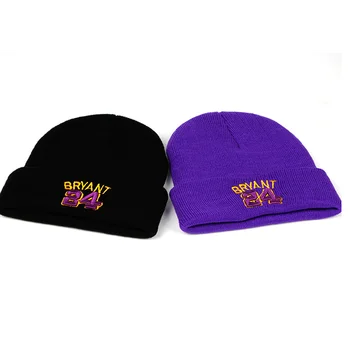 BRYANT vezene zimska kapa Beanie 24 Cotton 3D Mamba Knit Kobe Bryant Hat Skullies Beanie Hat Hip Hop Outdoor Kape 2020