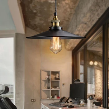 26см potkrovlje stare plafonjere klasicni industrijski lusteri alat za caffe restoran bar američki stil metalno svjetlo